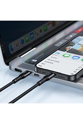 Sbl 60W 3A Type-C To Type-C Şarj ve Data Kablosu Siyah 1M SBLShp 1064356