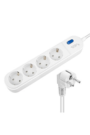 VE-VEGA104 A CLASS 4LÜ ANAHTARLI 1.5 METRE AKIM KORUMALI GRUP PRİZ (MADE IN MALAYSIA) (4178)