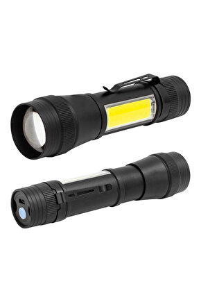 PM-14622 METAL SU GEÇİRMEZ 3400 LÜMEN POWER LEDLİ ŞARJLI EL FENERİ