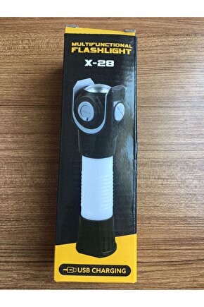 POWERMASTER X-28 ÇOK FONKSİYONLU USB ŞARJLI EL FENERİ