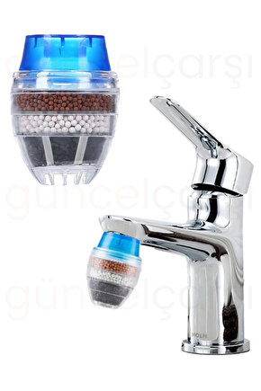 5 Katmanlı Aktif Karbon Su Arıtma Aparatı, aktif karbon filtrasyonu, Musluk Başlığı