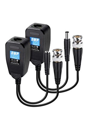 Winta- Pm-3898pv Bnc To Rj45 Vıdeo Balun Power Konnektör