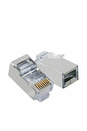 S-Lınk Sl-M66 Cat-6E 100 Adet Ftp Konnektör Metal Uçlu