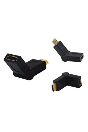 HDMI ERKEK DİŞİ ARA OYNAR BAŞLI APARAT (4887)