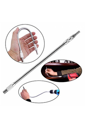 Yeni Opencart Snek Bükülebilir Matkap Uzatma Hortumu 14 Bits Ucu 400Mm (4172) Kampanya!!!