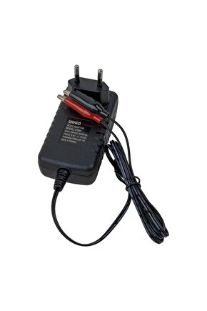 Weko 8.4 Volt - 1 Amper Krokodil Uçlu Kırmızı Yeşil Ledli Yerli Üretim Akü Şarj Cihazı