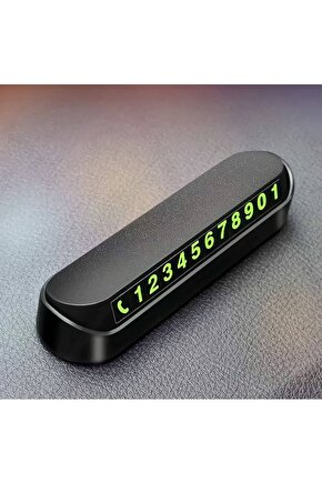 Araç Içi Park Telefon Numarası Fosforlu Numaratör Oto Cam Kartı