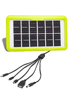 Güneş Panelli Cihaz Şarj Ünitesi – 6V 3.5W 0.58A Mini Solar Pane l(AÇIKLAMA OKUYUNUZ)