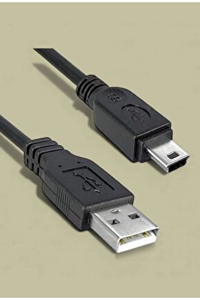 USB 2.0 Destekli 1.5m Mini USB 5 Pin – Erkek Bağlantı Kablosu