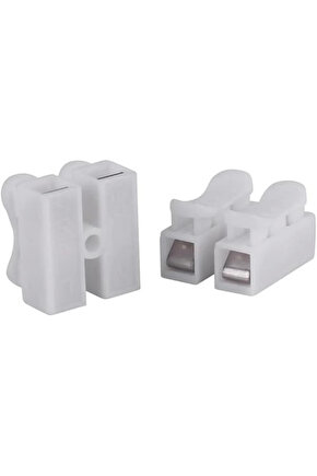Mandallı Vidasız Klemens Basmalı Tip 2 li 2 pin 100lü Paket