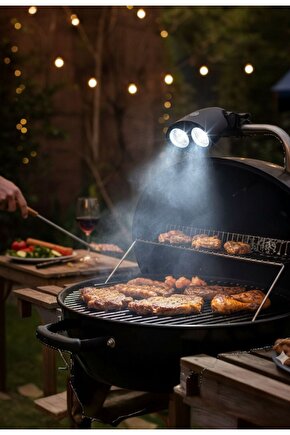 Pilli Bisiklet Farı 10 LED’li | 450 Lümen 4W Mangal ve Kamp Lambası