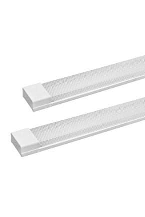 120 cm Kristal Beyaz LED Bant Armatür 6500K – 2’li Paket Şerit Tip Aydınlatma