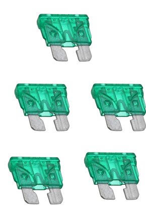 5 ADET - 30 Amper Bıçaklı Oto Sigorta – Güçlü Akım Koruması İçin İdeal Seçim