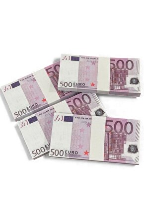 Gerçeğe Yakın Görünümde 4 Deste 500 € Oyun Parası – Düğün Atma, Kına Gecesi, Parti, Koleksiyon