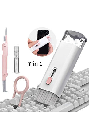 7-in-1 bilgisayar klavye temizleyici fırça kiti kulaklık temizleme kalem kulaklık klavye temizleme
