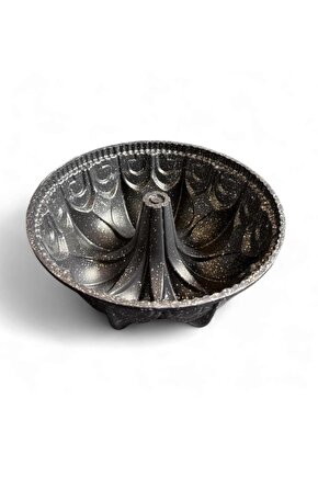 25 cm Granit Desenli Orta Delikli Kek Kalıbı – Yapışmaz, Yanmaz, Desenli Kek Kalıbı