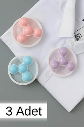 3 Adet Çamaşır Yıkama Topu Tüy ve Kıl Toplayıcı