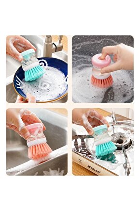 1 ADET Deterjan Hazneli Bulaşık Yıkama Fırçası PRATİK BULAŞIK FIRÇASI