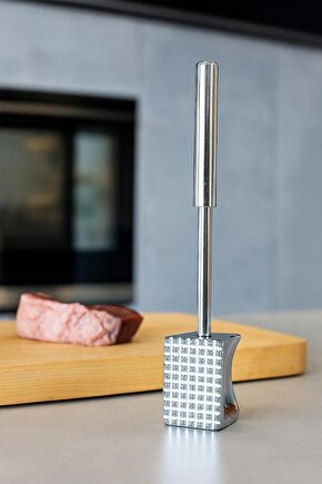 Paslanmaz Çelik Et Dövücü Tokmak – Ergonomik Saplı