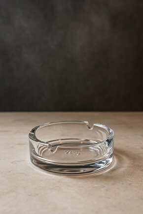 Şeffaf Cam Yuvarlak Küllük 10cm