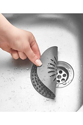 Leon Life Yuvarlak Silikon Süzgeç 12 Cm Antrasit Renk