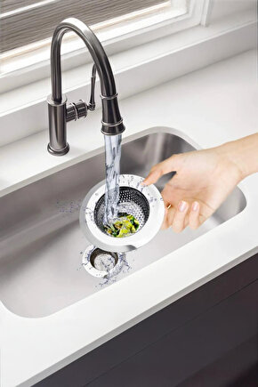 Paslanmaz Çelik Lavabo Süzgeci – 7.5 cm Metal 1 CN