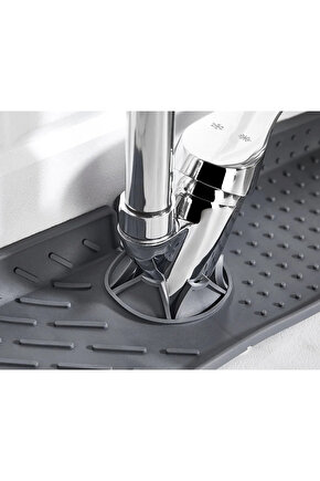 9 Adet Pratik Su Tutucu Musluk Matı Mutfak Banyo Için Koruyucu Lavabo Matı Bulaşık Süngeri Matı