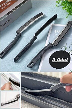 3 ADET Çok Amaçlı Multi İnce Temizlik Fırçası Derz Arası Banyo Mutfak Lavabo Detay Temizleme Fırçası