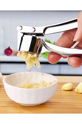 Yuvarlak Şekil Sarımsak Ezici Pres Hazneli Sarmısak Rendesi