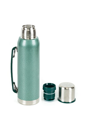 PASLANMAZ ÇELİK YEŞİL 1000 ML VAKUMLU TERMOS (4353)