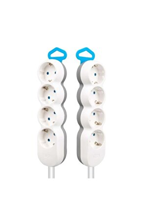 1. Kalite 1.5 Metre Uzatma Kablolu Grup Priz 4 Lü Elektrik Prizi AXE33-3F61