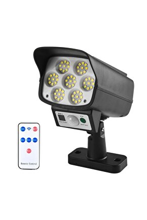 Sh-863a Kamera Görünümlü Hareket Sensörlü 63 Ledli Solar Lamba -7383