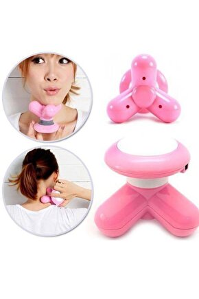 Titreşimli Mini Masaj Aleti Cihazı Boyun Ense Sırt Ağrısı Giderici Masaj Aleti Cihazı Pilli