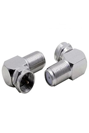 L 90 Derece F Konnektör Çevirmeli
