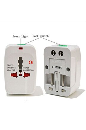 Universal Yurtdışı Seyahat Priz Fiş Çevirici Uluslar Arası Dönüştürücü KPF-L45