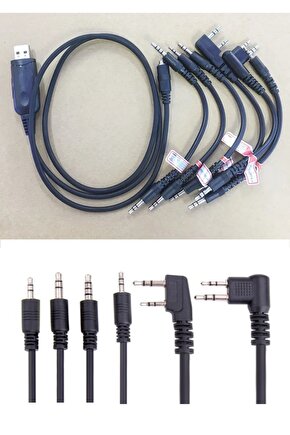 6 Lı Wouxun Yaesu Motorola Icom Wln Telsiz Programlama Kablosu
