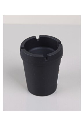 Siyah Yuvarlak Kokusuz Silikon Küllük Beyaz Yuvarlak