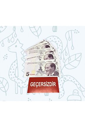 100 Adet 5 Liralık Oyuncak Para