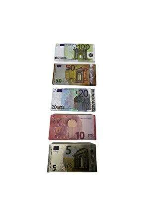 500 Adet Oyun Parası Geçersiz Euro Seti