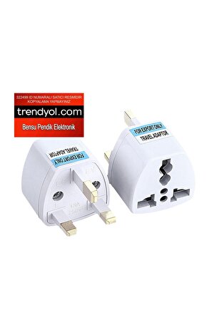 İngiliz Fiş Tersi Çok Amaçlı Ters Ingiltere Fişi Çoklu Priz Çevirici Bensu Elektronik Pendik