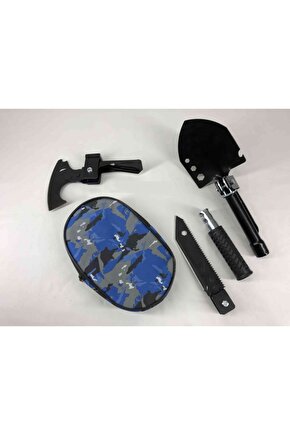 Pratik Katlanabilir Kamp Karavan Avcılar Için Süper Çelik Set Kürek Testere Çapa Çekiç Gazoz Açacağı