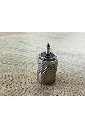 4 Adet Aselsan Amatör Telsiz Sistemlerine Rg-213 Anten Kablosuna Pl-259 Uhf Erkek Metal Konnektör