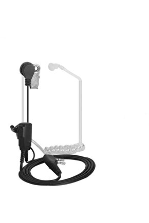 Şeffaf Akustik Kablolu Elden Tetiklemeli Bas Konuş El Telsiz Kulaklık Mikrofon Wouxun Uyumlu