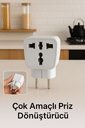 Evrensel Seyahat Adaptörü – Ingiliz Ve Amerikan Fişlerini Türk Prizine Dönüştürücü