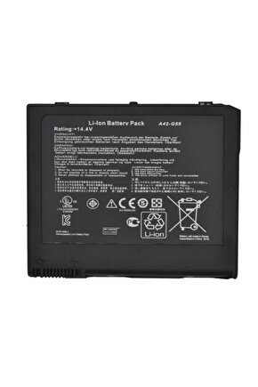 Asus G55V, G55Vw, A42-G55 Notebook Bataryası, Laptop Pili  RASL-103
