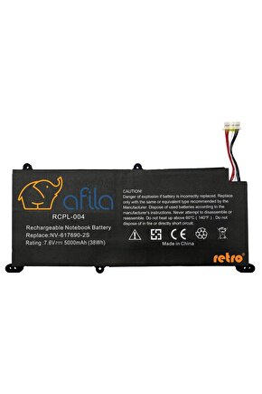 Casper Nirvana C350.5000-4L00R Notebook Bataryası, Laptop Pili - Ver.2