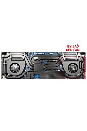 Asus TUF Dash F15 FX517Z Serisi Notebook Cpu Fanı  Ver.2 L - 12V