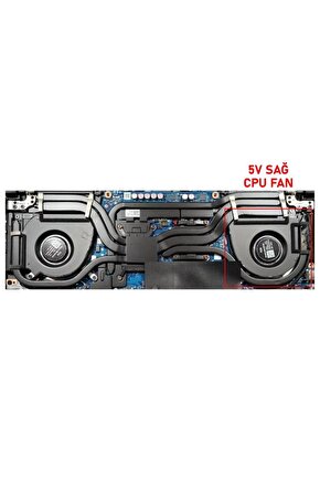 Asus TUF Dash F15 FX517Z Serisi Notebook Cpu Fanı  Ver.1 L - 5V
