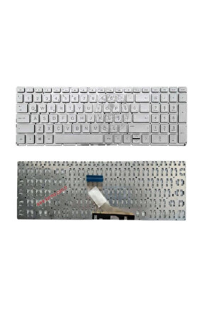 Spectre X360 15-DF0800NZ, 15-DF0801NO, 15-DF0850NZ Uyumlu Notebook Klavyesi (Silver, Gri TR)