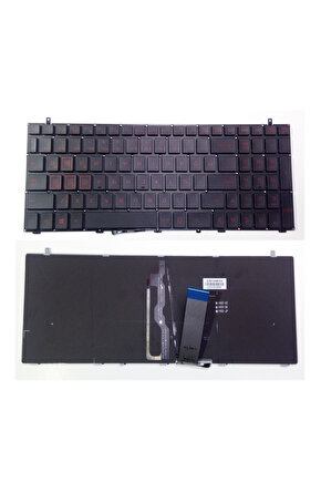 Monster Abra A5 V10.1 Notebook Klavyesi (Siyah TR) Kırmızı